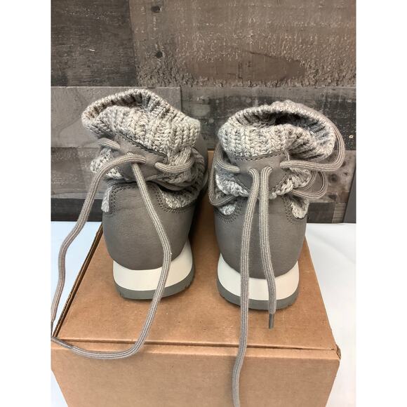 Merrell Women's 8 Brindle Alpine Pull On Knit Snow Boots Vegan Leather LH2-45 - Picture 4 of 8